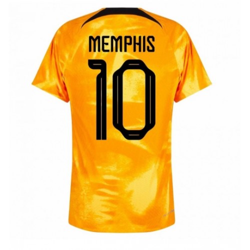 Dres Nizozemska Memphis Depay #10 Domaci SP 2022 Kratak Rukav